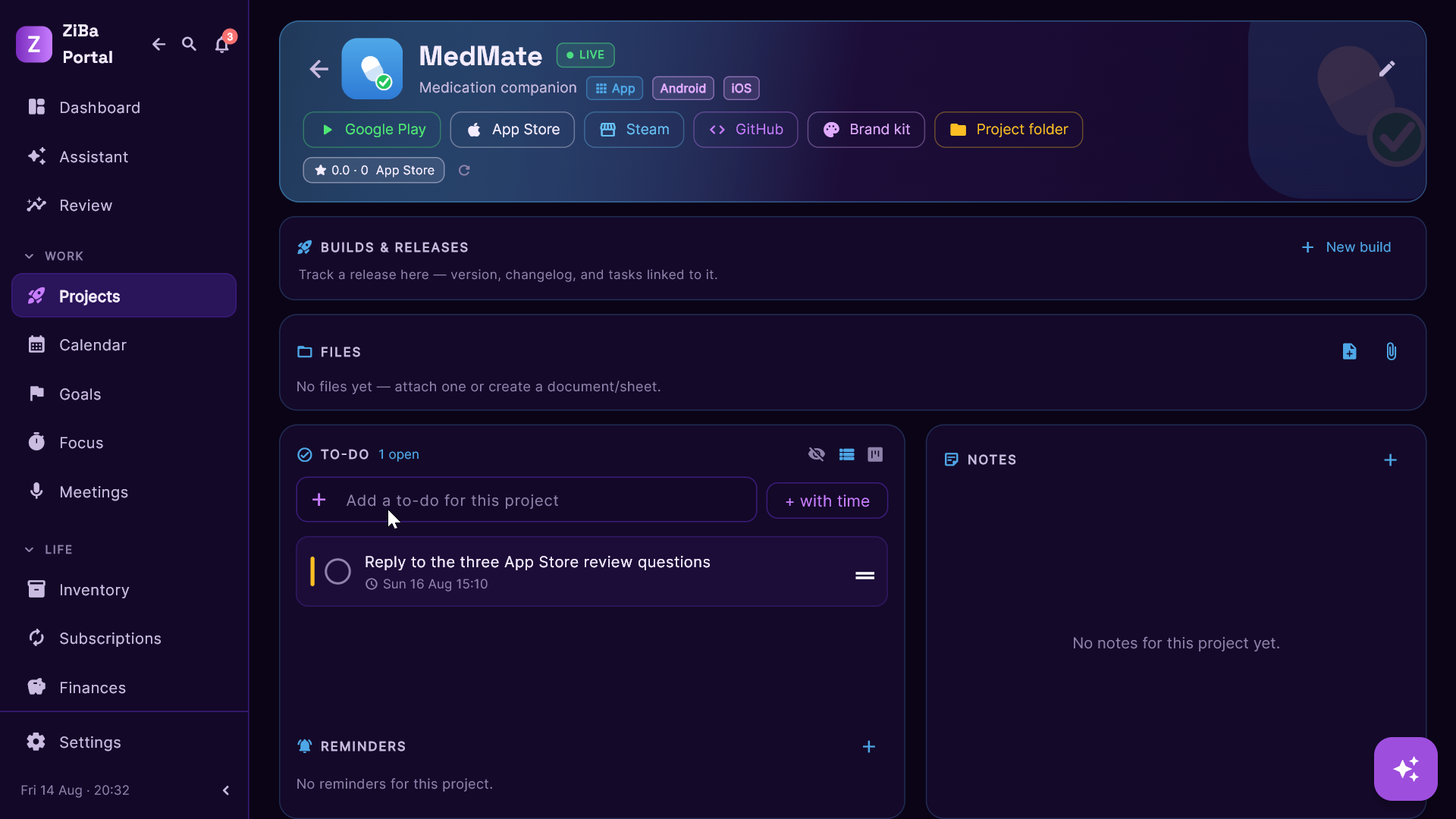 ZiBa Portal project page